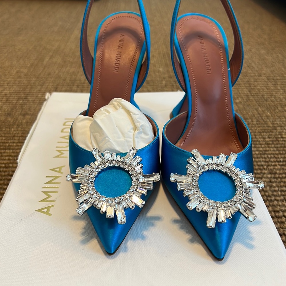 Amina Muaddi pumps